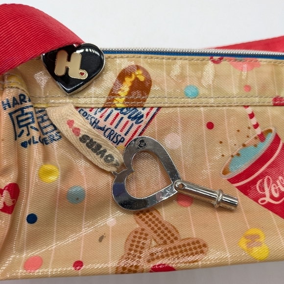 Harajuku Lovers Small Plastic Coated Canvas Mini Handbag - Picture 7 of 13